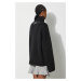 Vlněný svetr JW Anderson dámský, černá barva, s pologolfem, KW1005.YN0144