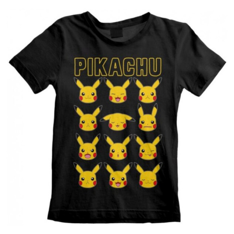 Tričko dětské Pokémon - Pikachu Faces (7-8 let)