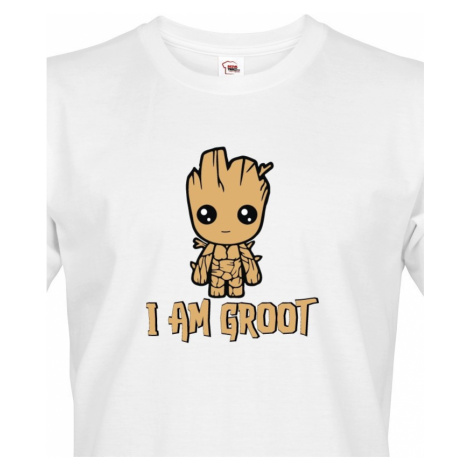Pánské tričko Groot z filmu Strážci galaxie - Já jsem Groot na triku BezvaTriko