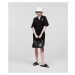 Šaty karl lagerfeld ikonik 2.0 sweat dress černá