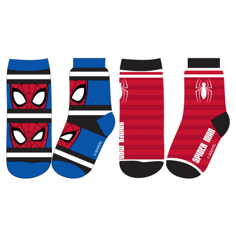 Spider Man - licence Chlapecké ponožky - Spider-Man 52341417, červená / modrá Barva: Mix barev