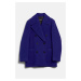 Kabát karl lagerfeld wool peacoat deep purple