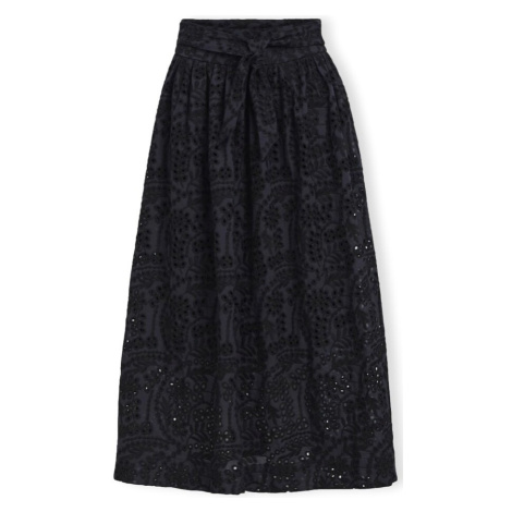 Object Bodie Skirt - Black/Denim Blue Černá