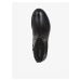 Černé dámské kotníkové kožené boty Geox