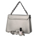 Luxusní dámská koženková kabelka Trinida , stříbrná
