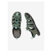 Tmavě zelené dámské kožené sandály Keen Clearwater