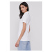 Tričko Lacoste dámské, bílá barva, s límečkem