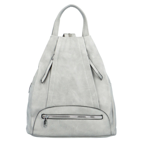 Trendy dámský koženkový batůžek Coleta, šedý INT COMPANY