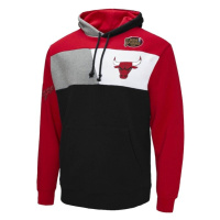 Mitchell & Ness sweatshirt Chicago Bulls Color Blocked Fleece Hoodie red