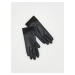Reserved - Koženkové rukavice - Černý