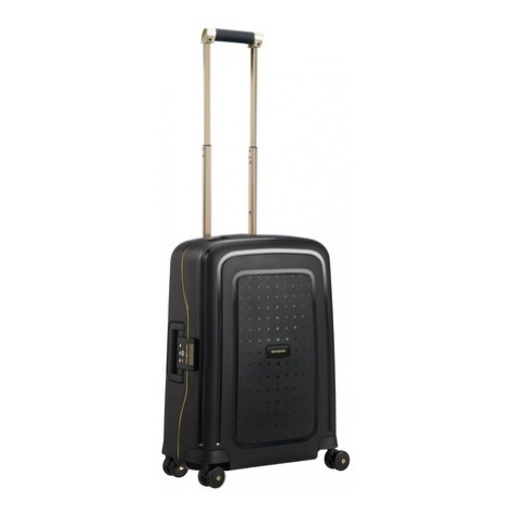 SAMSONITE Kufr S´Cure DLX Spinner 55/20 Cabin Black/Gold Deluscious, 40 x 20 x 55 (50919/7246)