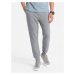 Men's ottoman fabric sweatpants - gray V5 OM-PASK-0129