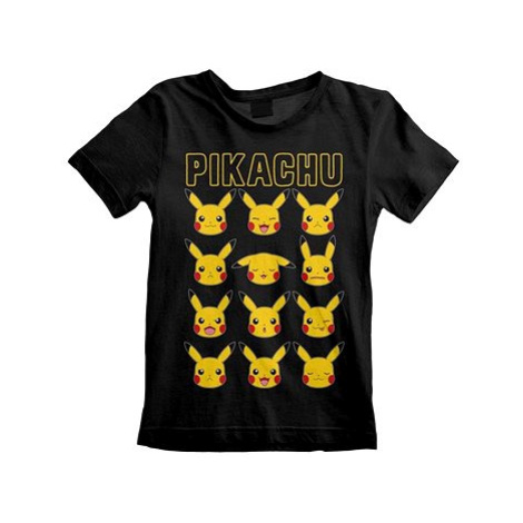 Pokémon - Pikachu Faces - dětské tričko Local Heroes