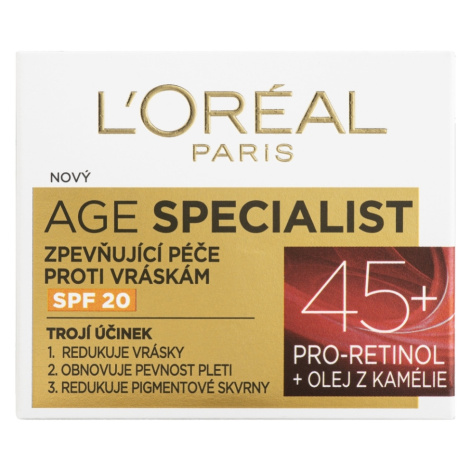 L´ORÉAL Paris Age Specialist Denní krém 45 + SPF 20 50 ml L’Oréal Paris
