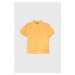 Dětská bavlněná polokošile United Colors of Benetton oranžová barva, s aplikací