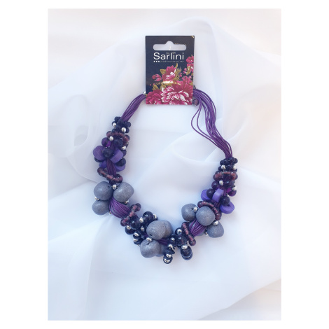 SARLINI náhrdelník s korálky Barva: Fialová