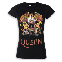 Tričko metal dámské Queen - Classic Crest - ROCK OFF - QUTS03LB