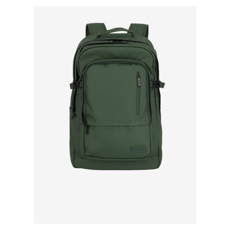 Tmavě zelený batoh Travelite Basics Backpack Water