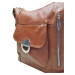 Velký středně hnědý kabelko-batoh 2v1 s kapsami