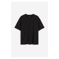 H & M - Tričko Loose Fit - černá