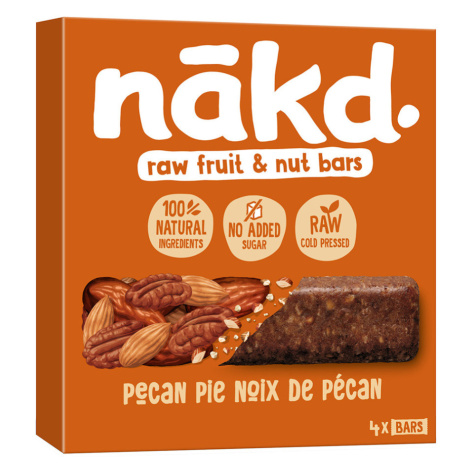 NAKD Pecan pie ovocno oříškové raw tyčinky s pekany 4 x 35 g