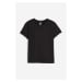 H & M - Přiléhavé tričko - černá