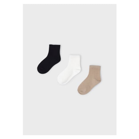 3 pack nižších ponožek černo-zlaté MINI Mayoral