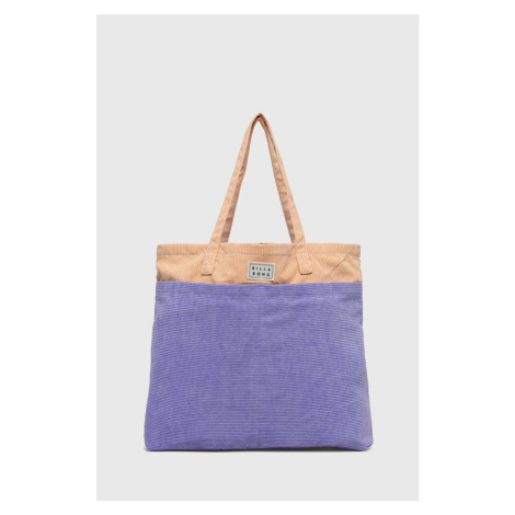 Bavlněná kabelka Billabong fialová barva