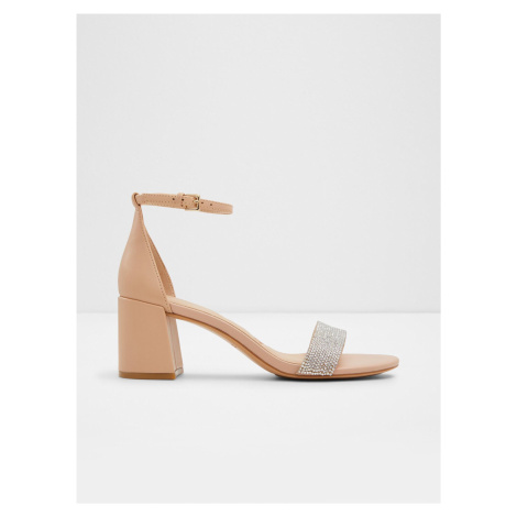 Béžové dámské kožené sandály Aldo Pristine