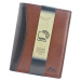 Pánská kožená peněženka EL FORREST 544-21 RFID hnědá / černá