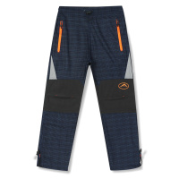 Chlapecké outdoorové kalhoty - KUGO G9625, tmavě modrá - oranžový zip Barva: Modrá tmavě