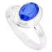 AutorskeSperky.com - Stříbrný prsten se safírem 2.56 kt s certifikátem - S3002