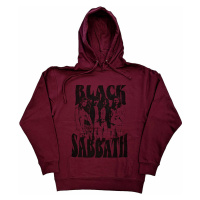 Black Sabbath mikina, Band and Logo Maroon Red, pánská