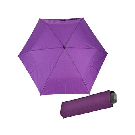 Derby HIT MINI FLAT - dětský/dámský skládací deštník, fialová, plná barva