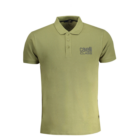 Cavalli Class QXT64ZKB002 Pánské polo armádní zelené Roberto Cavalli