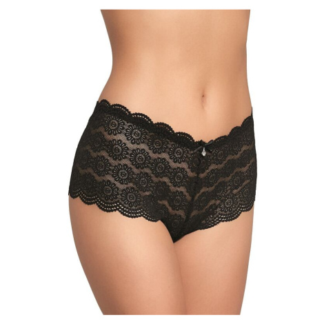 Krajkové kalhotky s nohavičkou 171 černé Gabidar