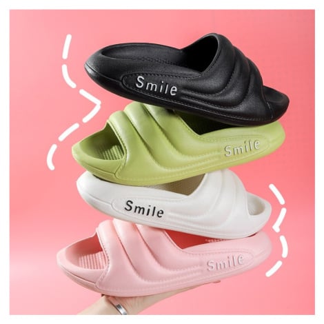 Domácí pantofle unisex gumáče s nápisem Smile MaFen