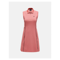 Šaty peak performance w pique dress růžová