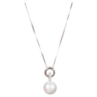 JwL Luxury Pearls Stříbrný náhrdelník s pravou perlou JL0454 (řetízek, přívěsek)