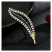 Éternelle Luxusní brož se zirkony Gracia Gold B7240-LXT0566B Zlatá