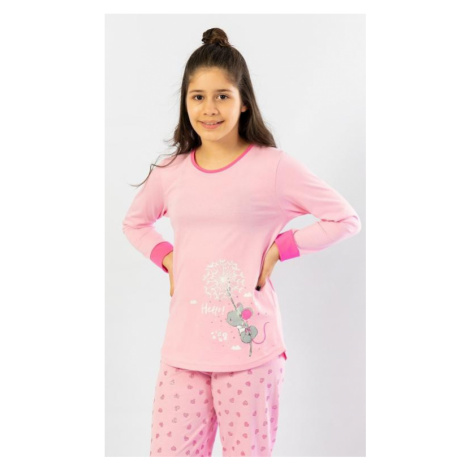 Dětské pyžamo Vienetta Secret Malá myška | světle růžová