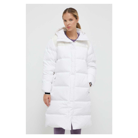 Péřová bunda The North Face dámská, bílá barva, zimní, oversize