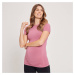MP dámské těhotenské bezešvé tričko s krátkým rukávem – lila