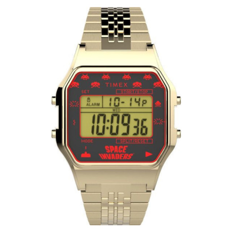 Special Projects T80 x Space Invaders TW2V30100U8 - Gold Timex
