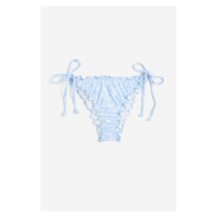 H & M - Brazilian tie tanga bikini bottoms - modrá