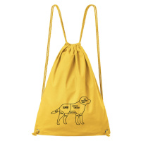 DOBRÝ TRIKO Bavlněný batoh Kde drbat psa Barva: Žlutá