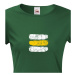 Dámské tričko Turistická značka - žlutá - ideální turistické tričko