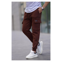 Madmext Bitter Brown Cargo Pocket Men's Sweatpants 6526