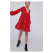 Šaty Billabong červená barva, mini, áčkové