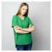Dámské tričko zelené barvy s přídavkem lnu 10912